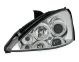 Φανάρια εμπρός angel eyes για Ford Focus (2001-2004) - chrome , με λάμπες (Η1) - σετ 2τμχ.