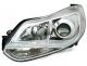 Φανάρια εμπρός led για Ford Focus (2011+) - chrome , με λάμπες (Η1) - σετ 2τμχ.