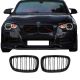 Καρδιές Μάσκας Για Bmw 1 F20 / F21 11-15 M4 Look Με Διπλή Γρίλια Μαύρο Γυαλιστερό 2 Τεμάχια (CAR0019120)