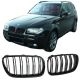 Καρδιές Μάσκας Για Bmw X3 E83 06-11 M4 Look Με Διπλή Γρίλια Μαύρο Γυαλιστερό 2 Τεμάχια (CAR0020303)