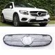 Μάσκα Για Mercedes-Benz GLC-Class X253 19+ Facelift Diamond Look Ασημί/Χρώμιο (CAR0030329)