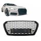 Μάσκα Για Audi A4 B9 16-19 RS4 Look Κυψελωτή Γυαλιστερό Μαύρο 1 Τεμάχιο (CAR0030386)