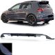 Diffuser Πίσω Προφυλακτήρα Για VW Golf VII (7) 13-17 GTI Με 2 Μονές Εξατμίσεις Δεξια & Αριστερά Γυαλιστερό Μαύρο Από Abs Πλαστικό 1 Τεμάχιο (CAR0031356)