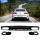 Diffuser Πίσω Προφυλακτήρα Για Mercedes-Benz C-Class C205 Coupe 14-21 Amg 63 Look Με Μαύρες Μπούκες (CAR0031417)