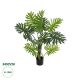 GloboStar® Artificial Garden PHILODENDRON 20686 Τεχνητό Διακοσμητικό Φυτό Φυλλόδενδρο Υ110cm