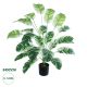 GloboStar® Artificial Garden BANANA ZEBRA PLANT 20918 - Διακοσμητικό Φυτό Μπανανιά Ζέβρα Φ83 x Υ80cm