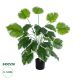 GloboStar® Artificial Garden WHITE HOSTA PLANT 20920 Διακοσμητικό Φυτό Λευκή Χόστα Φ87 x Υ80cm