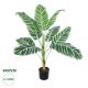 GloboStar® Artificial Garden WHITE ZEBRA PLANT 20943 Τεχνητό Διακοσμητικό Φυτό Λευκή Ζέβρα Φ90 x Υ90cm