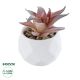 GloboStar® Artificial Garden SUCCULENT ALOE 21006 Διακοσμητικό Φυτό Παχύφυτο Αλόη Υ10cm