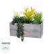 GloboStar® Artificial Garden SUCCULENT VARIUS PLANT POTTED 21034 Διακοσμητικό Φυτό Μίξ Μ23 x Π13 x Υ23cm